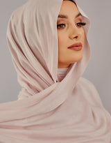 SC00012A-CreamyPink-tassel-cotton-shawl-hijab