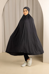 SC00033TB-DarkCharcoal-jilbab-tieback-nosleeves