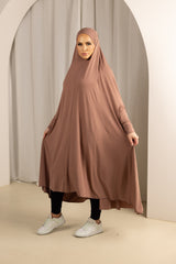 Sleeve Jilbab with Cap- Shades of Pink