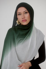 Ombre Modal Shawl - Shades of Green