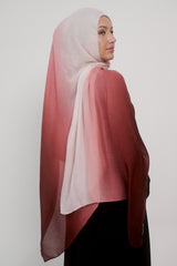 Ombre Modal Shawl - Shades of Red