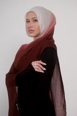 Ombre Modal Shawl - Shades of Red