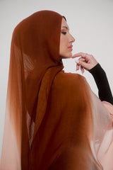 Ombre Modal Shawl - Shades of Orange
