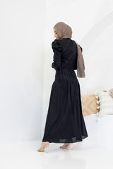 SM8298-BLK-skirt-top-set