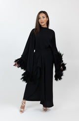 SM8353Black-top-skirt-set