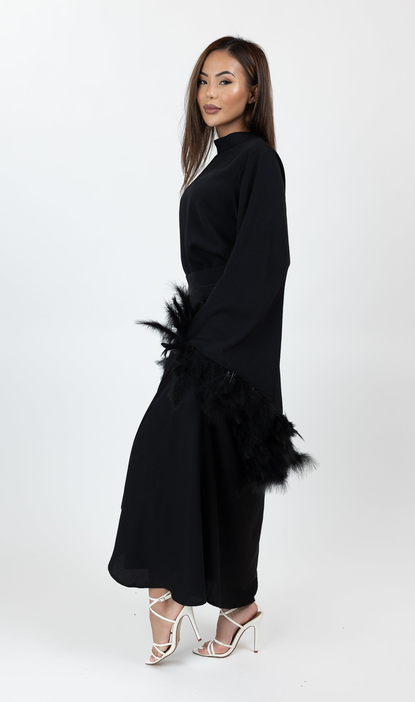 SM8353Black-top-skirt-set