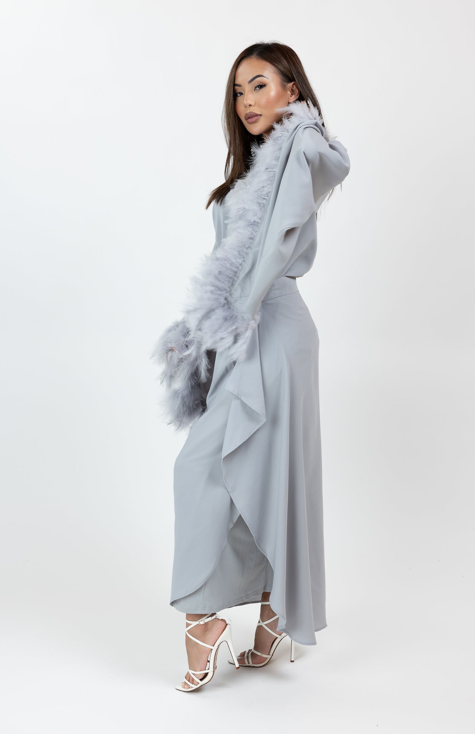 SM8353Grey-top-skirt-set