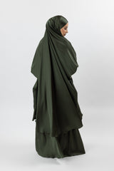 SM8361Darkkhaki-jilbab-set