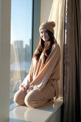 SM8394Mocha-lounge-top-pants-set