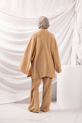 SM8394Mocha-lounge-top-pants-set