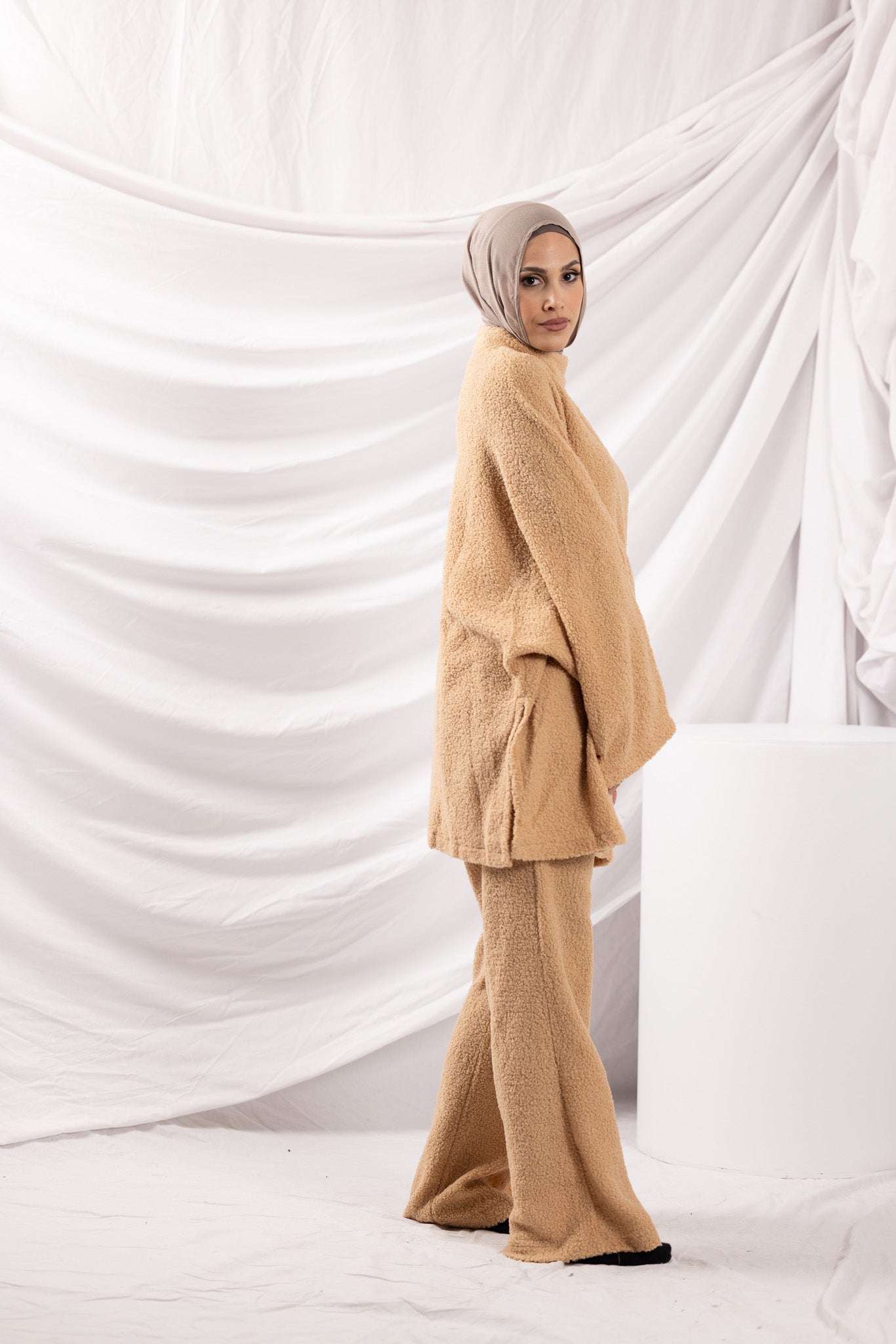SM8394Mocha-lounge-top-pants-set