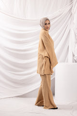 SM8394Mocha-lounge-top-pants-set