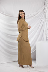 SM8399LightCoffee-shirt-skirt-set
