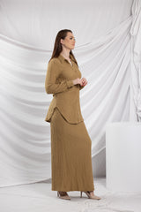 SM8399LightCoffee-shirt-skirt-set