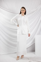 SM8399White-shirt-skirt-set