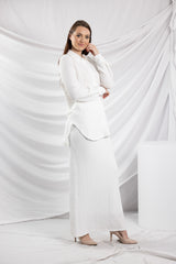 SM8399White-shirt-skirt-set