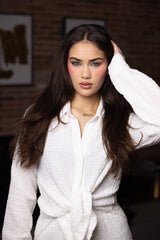 SM8399White-shirt-skirt-set