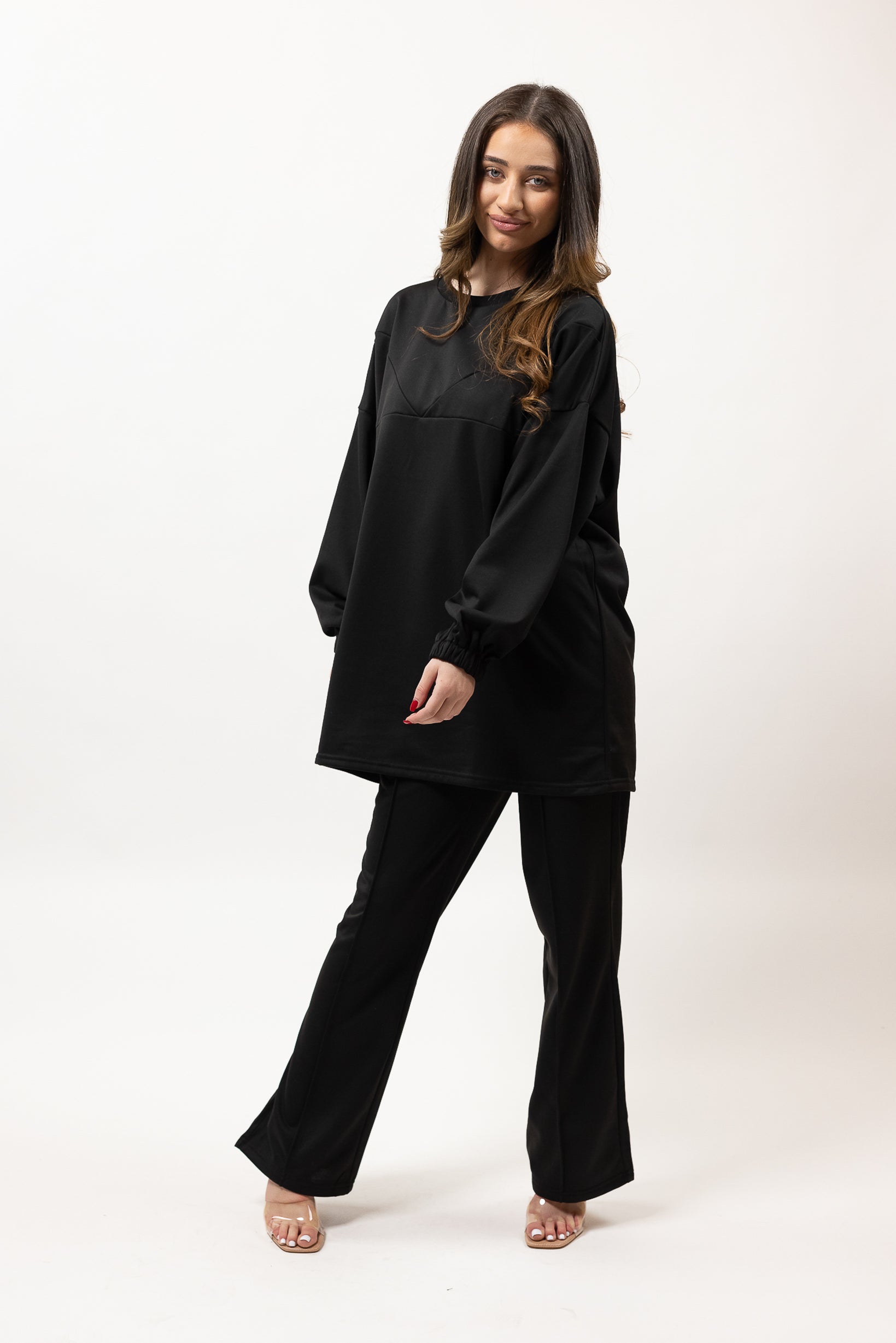 SM8421Black-top-pants-set