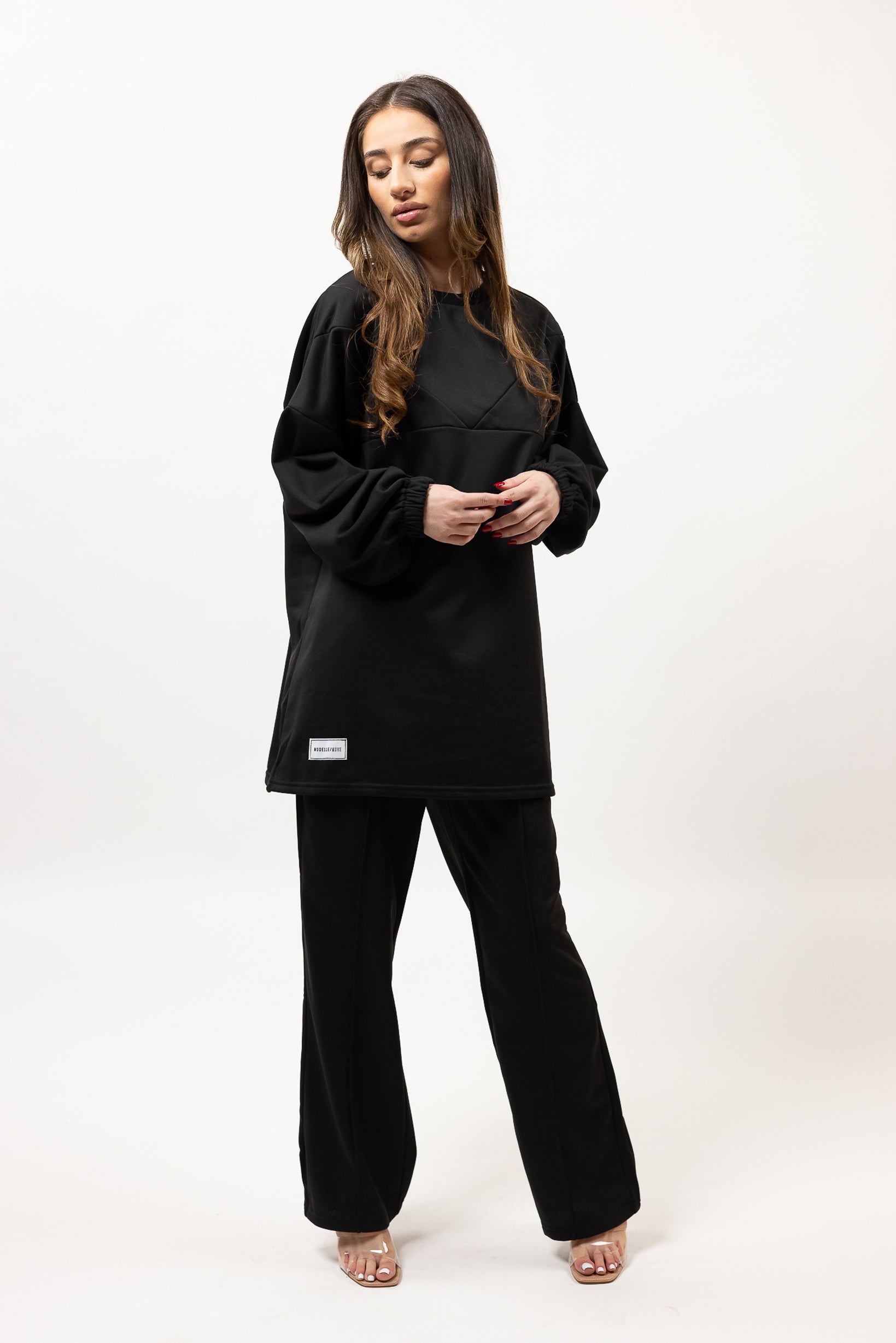 SM8421Black-top-pants-set