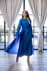 SM8427ElectricBlue-dress-cardigan-set