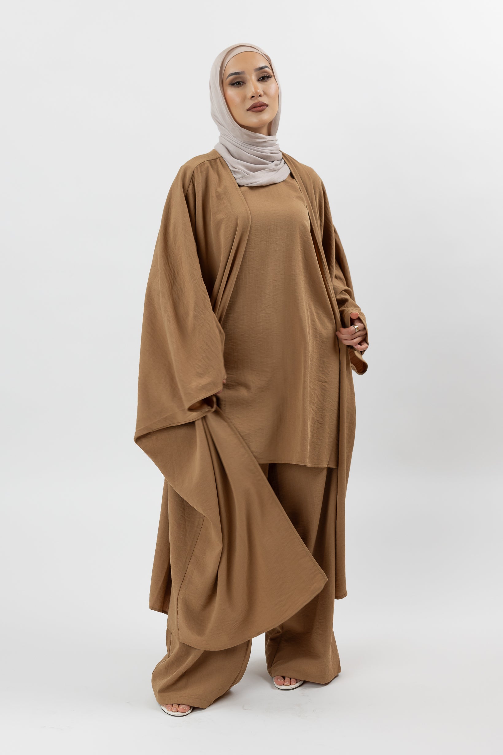 SM8560Tan-top-pants-cardigan-set