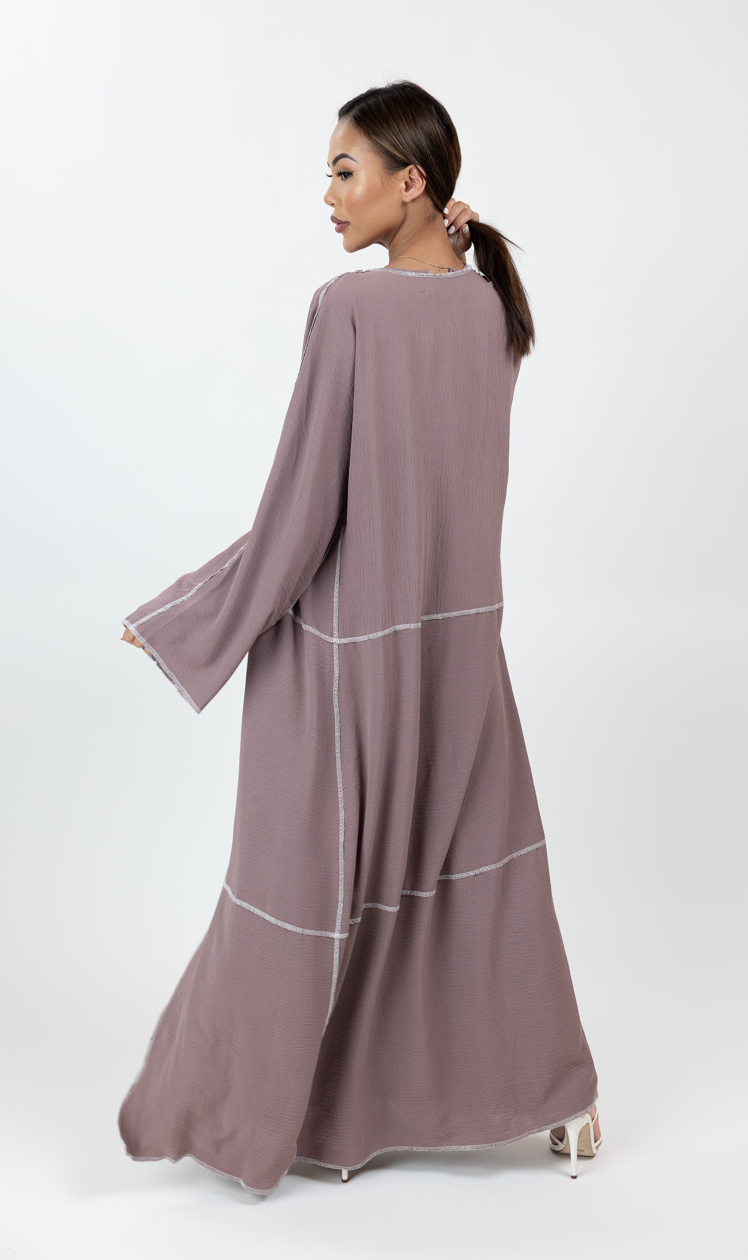 SM8687DPurple-dress-skirt-cardigan-set