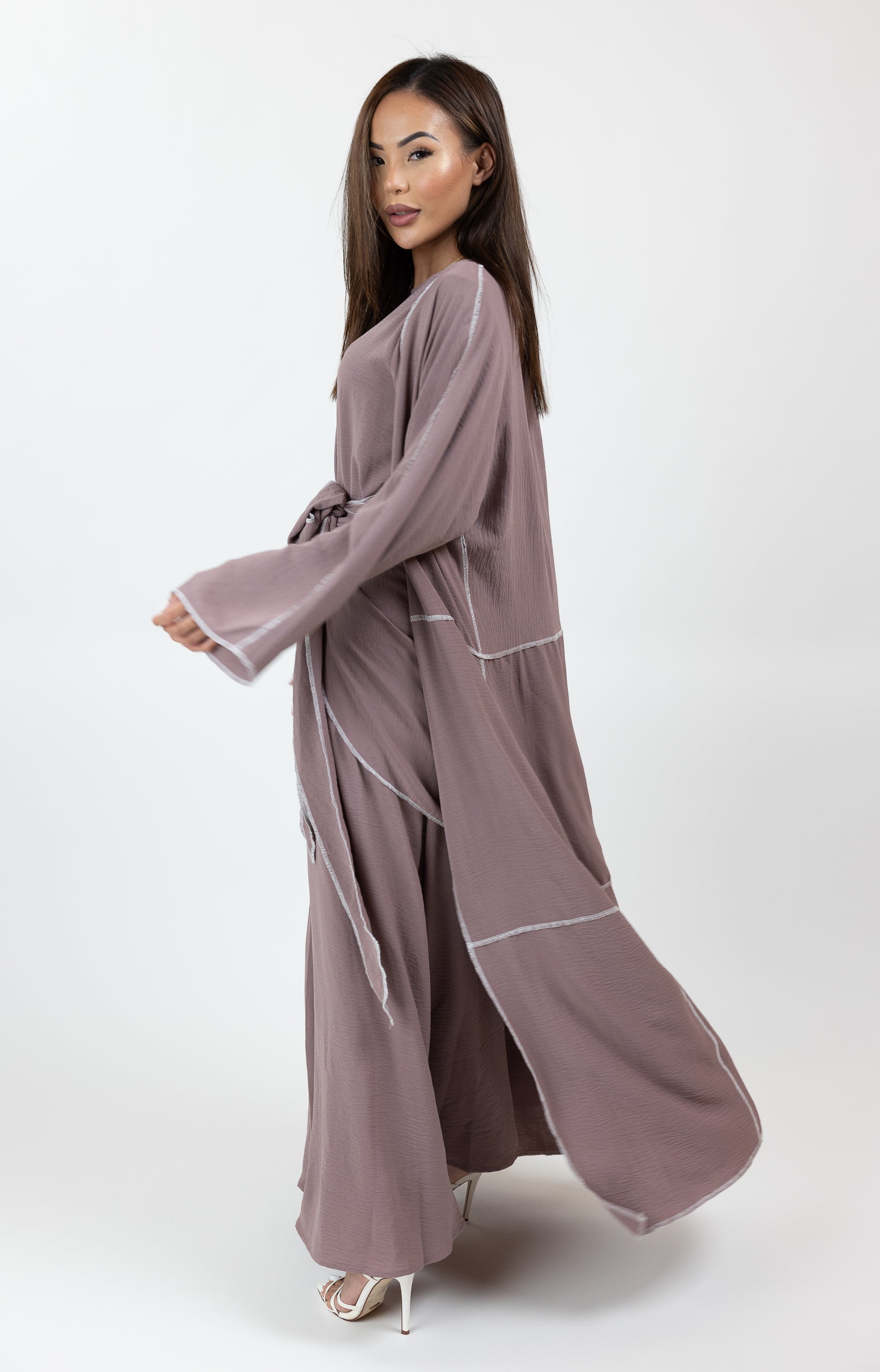 SM8687DPurple-dress-skirt-cardigan-set