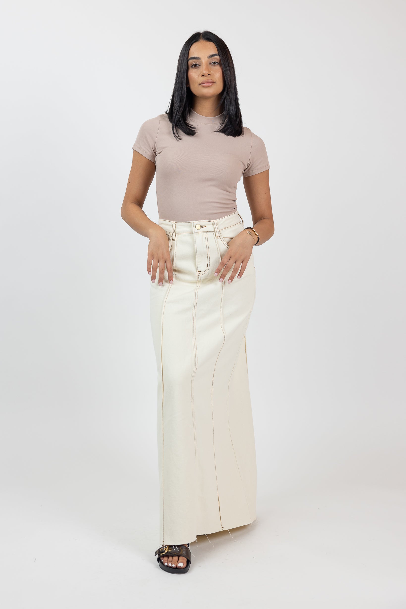 TF9410-BEI-denim-skirt