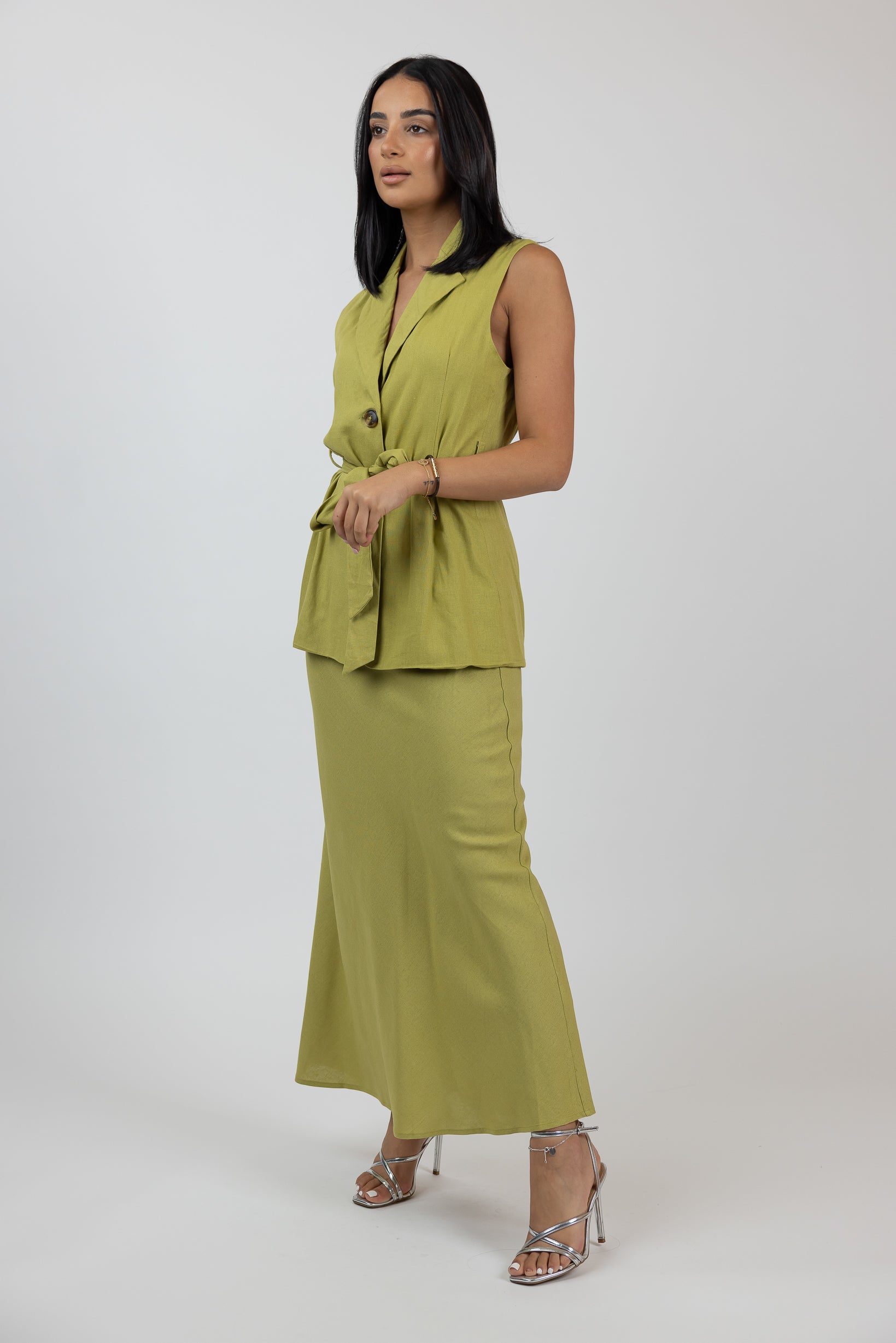 W10271-OLI-linen-skirt