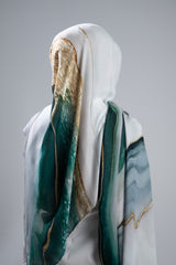 Watermark Modal Shawls - Shades of Dark Green