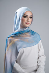 Watermark Modal Shawls - Shades of Dark Blue