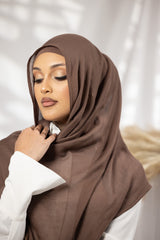 WS2222Carob-shawl-scarves-cotton