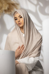 Cotton Modal Shawls - Shades of White