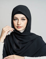 Square Chiffon Shawl - Dark Shades