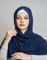 Square Chiffon Shawl - Dark Shades