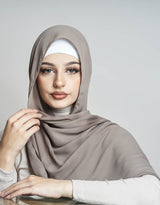 Square Chiffon Shawl - Shades of Nude