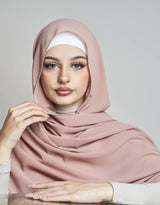 Square Chiffon Shawl - Shades of Nude