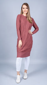 Cable Knitted Midi Dress -  Modelle