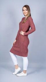 Cable Knitted Midi Dress -  Modelle