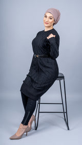 Cable Knitted Midi Dress -  Modelle