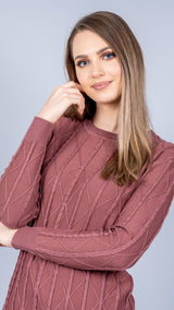 Cable Knitted Midi Dress -  Modelle
