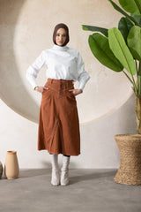 ALP1003-BRN-skirt-denim
