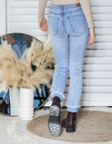 Vintage Wash Distressed Jeans