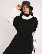 KN00067BlackWhite-knit-top