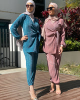 M00037-Turquoise-Crinkled-Top