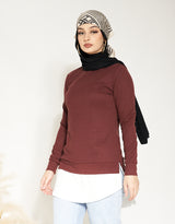 M00289-Chocolate-knit-top