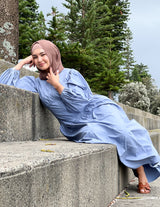 M00310Denim-abaya-dress