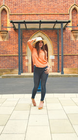 M7300Peach-blouse-top