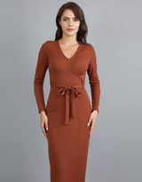 M7363Tan-dress-abaya