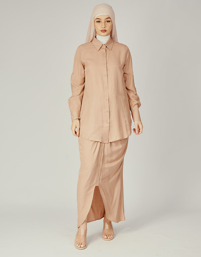 Rooj Front Button Skirt